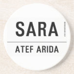 sara  Coasters (Sandstone)