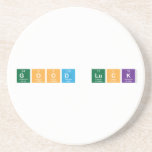 Good Luck  Coasters (Sandstone)