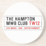 the Hampton  MWB Club  Coasters (Sandstone)
