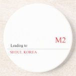I LOVE MONiCA.SY  Coasters (Sandstone)