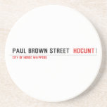 paul brown street   Coasters (Sandstone)