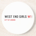 WEST END GIRLS  Coasters (Sandstone)
