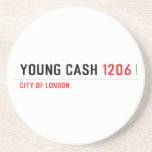 YOUNG CASH  Coasters (Sandstone)