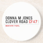 Donna M Jones Clover Road  Coasters (Sandstone)