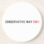 Conservative Way  Coasters (Sandstone)