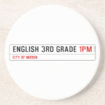 English 3rd grade  Coasters (Sandstone)