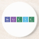Believe   Coasters (Sandstone)