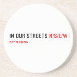 in OUR STREETS  Coasters (Sandstone)