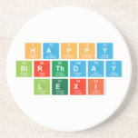 Happy
 Birthday
 Lexi  Coasters (Sandstone)