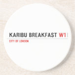 karibu breakfast  Coasters (Sandstone)