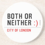 BOTH or NEITHER  Coasters (Sandstone)