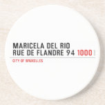 Maricela del Rio Rue de Flandre 94  Coasters (Sandstone)