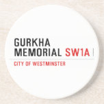 gurkha memorial  Coasters (Sandstone)