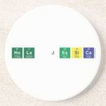 hola jessica  Coasters (Sandstone)