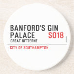 Banford's Gin  Palace  Coasters (Sandstone)