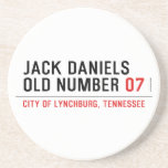 Jack Daniels Old Number  Coasters (Sandstone)