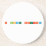 I Love Fitria  Coasters (Sandstone)