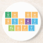 UH OH Stinky Poopy  Coasters (Sandstone)