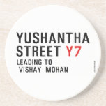 Yushantha  Street  Coasters (Sandstone)