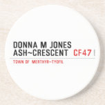 Donna M Jones Ash~Crescent   Coasters (Sandstone)