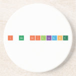 I Am Brilliant  Coasters (Sandstone)