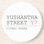 Yushantha  Street  Coasters (Sandstone)