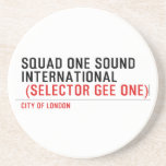SQUAD ONE SOUND INTERNATIONAL   Coasters (Sandstone)