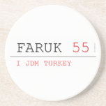 FARUK  Coasters (Sandstone)