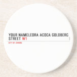 Your Nameleora acoca goldberg Street  Coasters (Sandstone)