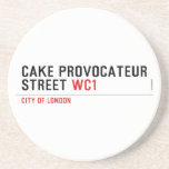 CAKE PROVOCATEUR  STREET  Coasters (Sandstone)
