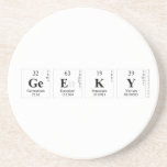Geeky  Coasters (Sandstone)