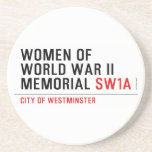 women of world war II memorial  Coasters (Sandstone)