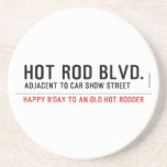 Hot Rod Blvd.  Coasters (Sandstone)