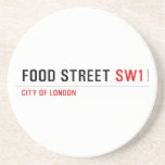 Food street  Coasters (Sandstone)