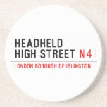 Headheld High Street  Coasters (Sandstone)