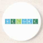WELCOME  Coasters (Sandstone)