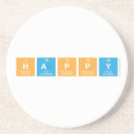 HAPPY  Coasters (Sandstone)