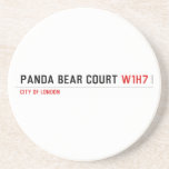 PANDA BEAR COURT  Coasters (Sandstone)