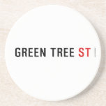 Green Tree  Coasters (Sandstone)