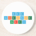 MAD 
 SCIENTIST
 PARTY  Coasters (Sandstone)
