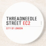Threadneedle   street  Coasters (Sandstone)