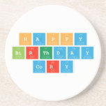 Happy
 Birthday
 Cory  Coasters (Sandstone)