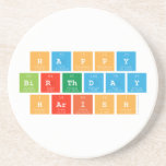 Happy
 Birthday
 Harish  Coasters (Sandstone)