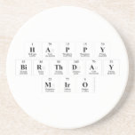 Happy
 Birthday
 Miro  Coasters (Sandstone)
