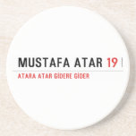 MUSTAFA ATAR  Coasters (Sandstone)