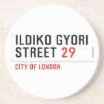 Ildiko Gyori Street  Coasters (Sandstone)