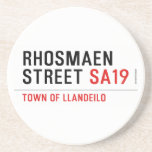 Rhosmaen Street  Coasters (Sandstone)