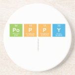 Poppy
   Coasters (Sandstone)