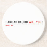 Habibah Rashid  Coasters (Sandstone)