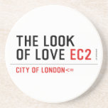 the look of love  Coasters (Sandstone)